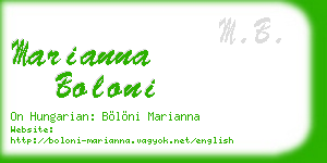 marianna boloni business card