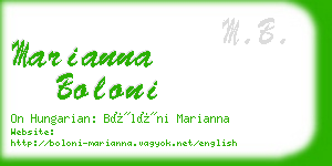 marianna boloni business card